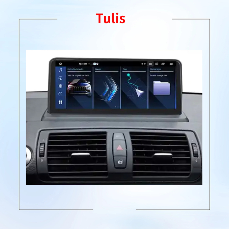 Tulis Android 13 Car Radio Multimedia Monitor for BMW 1 Series E81 E82 E87 E88 2006-2011 Carplay Android Auto WIFI Navigation