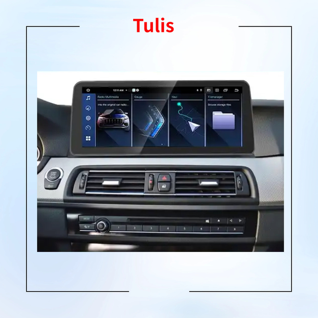 Tulis 12.3 " Android 13 Car DVD Player For BMW 5 Series F10 F11 CIC NBT 2010 -2017 WIFi Carplay Auto Stereo Multimedia Audio