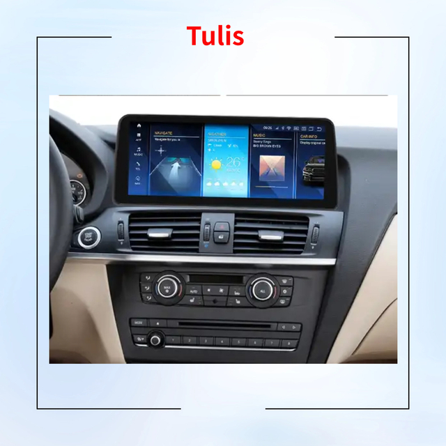 Tulis Android 13 Car Stereo Multimedia System Radio for BMW X3 X4 F25 F26 2013-2017 Carplay Android Auto 4G WIFI Video