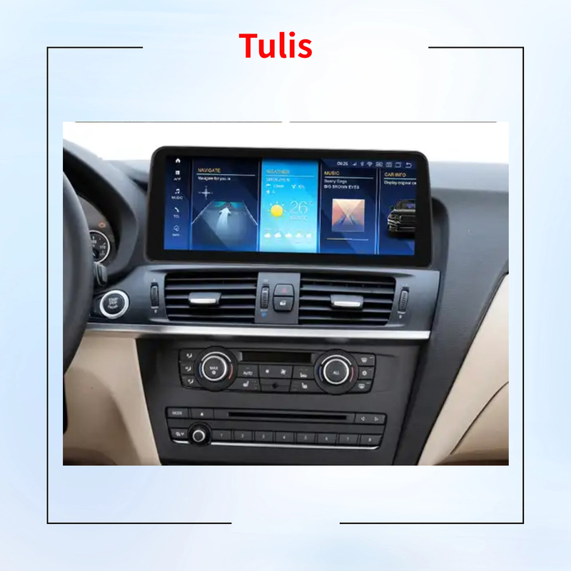 Tulis Android 13 Car Stereo Multimedia System Radio for BMW X3 X4 F25 F26 2013-2017 Carplay Android Auto 4G WIFI Video
