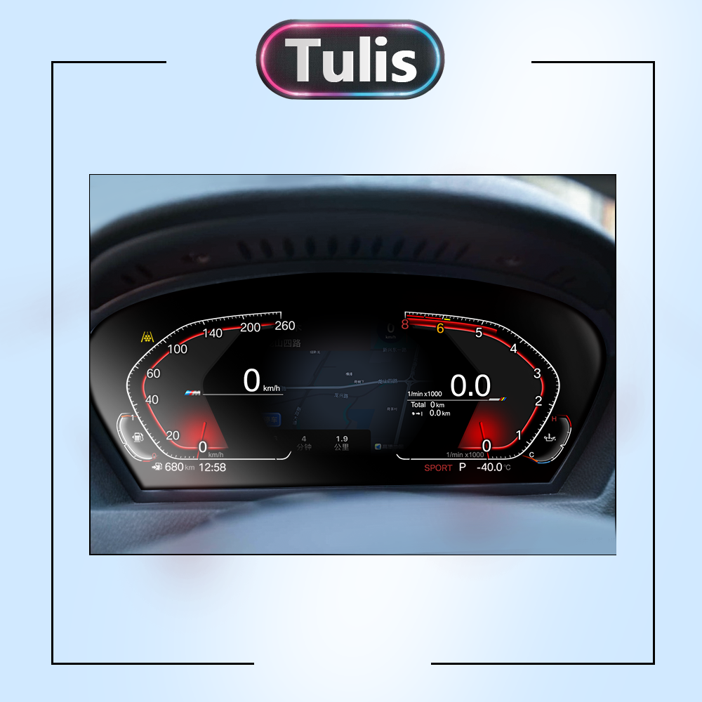 BMW X6 E71 2007-2013 Car Digital Cluster Instrument Virtual Cockpit Speedometer Dashboard Ghost Screen