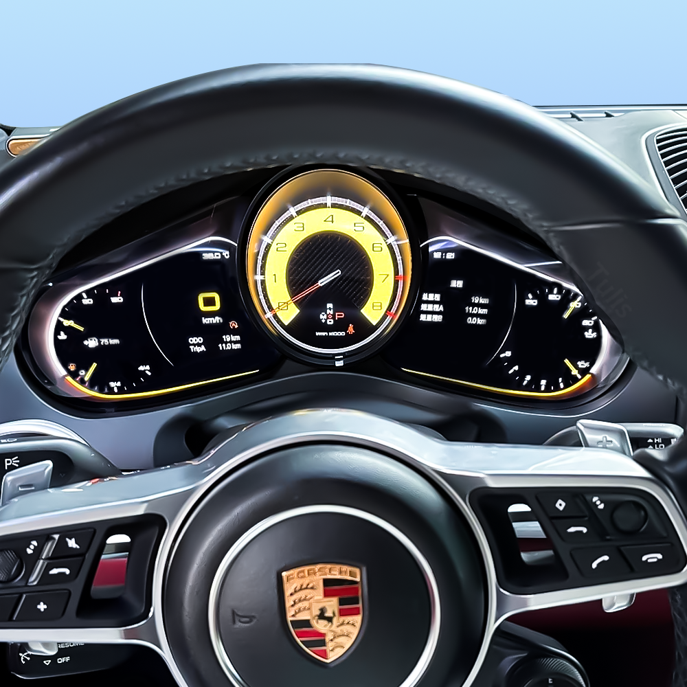 Porsche Cayenne 2011-2016 Porsche Cayenne 2011-2016 Car Digital Cluster Instrument Virtual Cockpit Speedometer Dashboard Ghost Screen