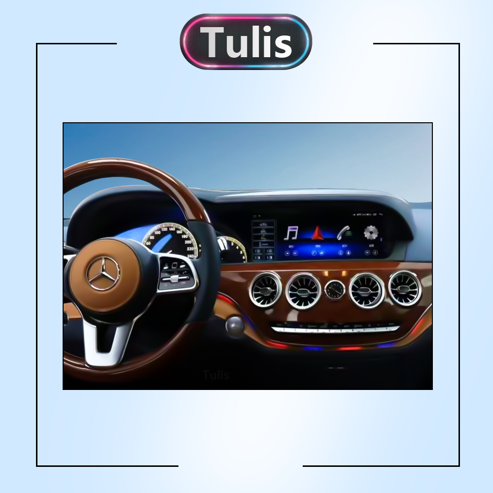 Mercedes Benz S Class W222 2013-2017 Dual 12.3 Inch Android Screen Navigation Car Stereo With Carplay Android Auto