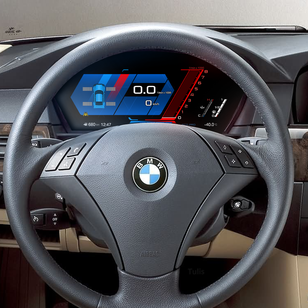 BMW E60 2004-2010 Car Digital Cluster Instrument Virtual Cockpit Speedometer Dashboard Ghost Screen