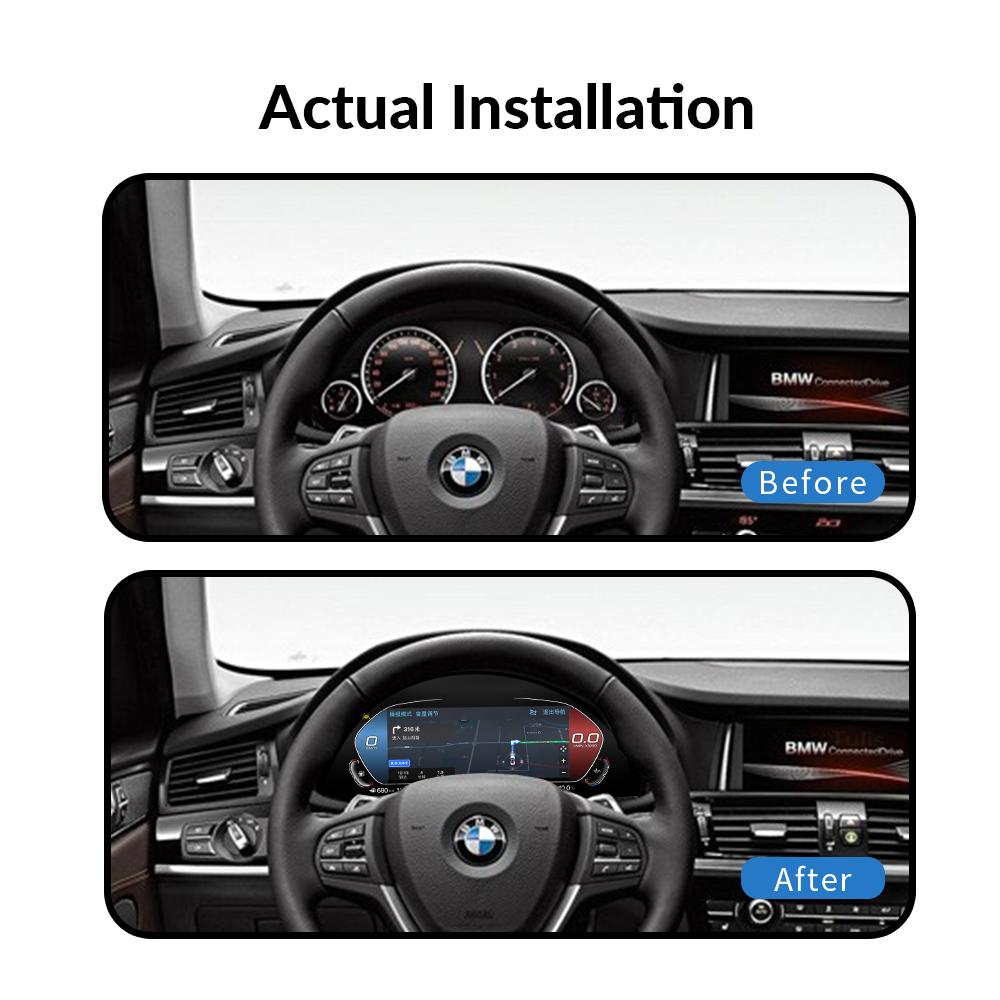 BMW X3 F25 X4 F26 2013-2017 Car Digital Cluster Instrument Virtual Cockpit Speedometer Dashboard Ghost Screen