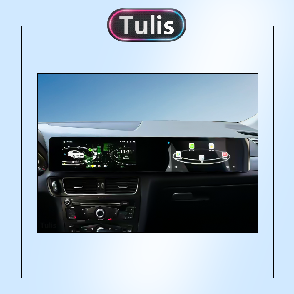  Audi Q5 2009-2017 Dual 12.3 Inch Android Screen Navigation Car Stereo With Carplay Android Auto