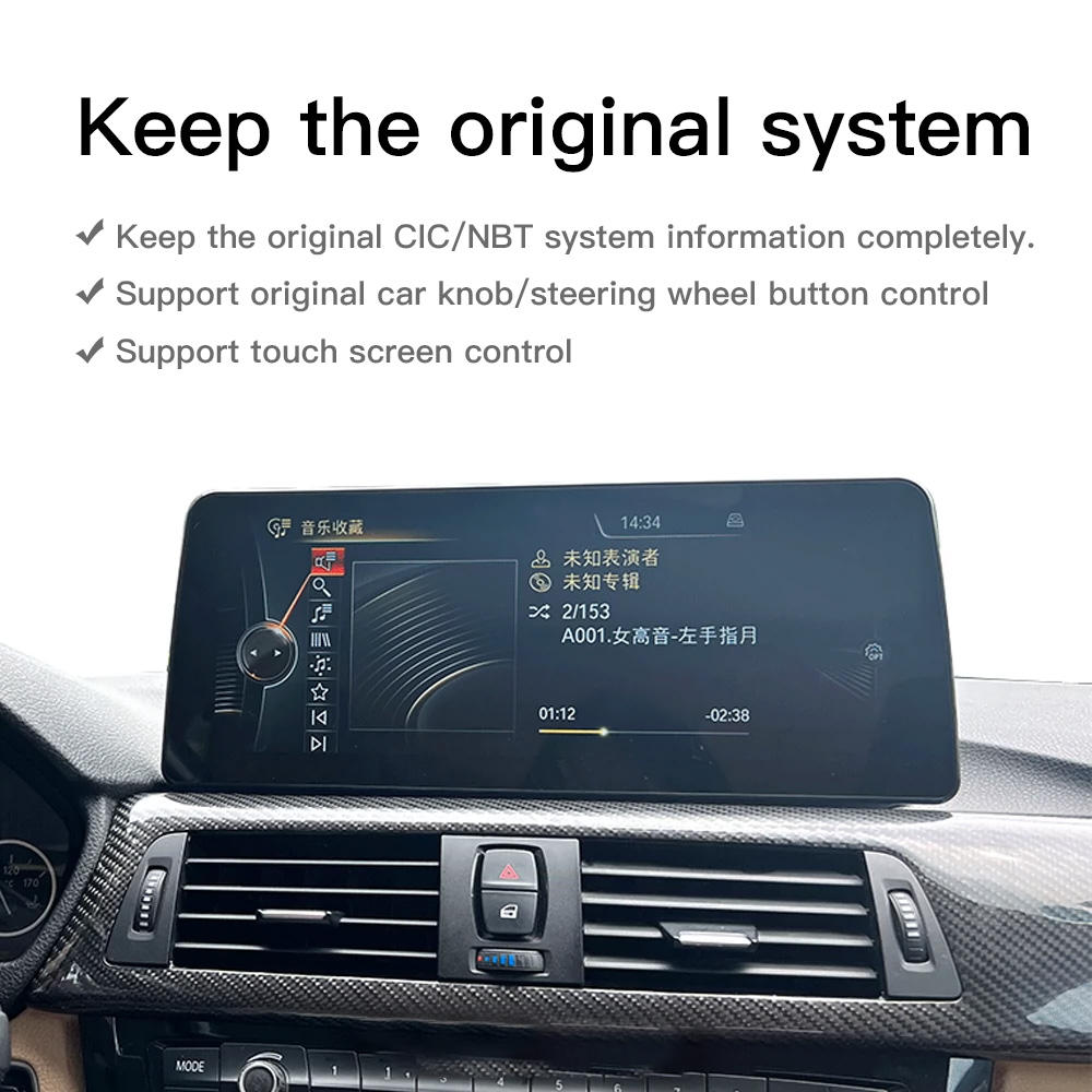 Tulis 10.25 Inch Linux System Wireless CarPlay Android Auto Car Multimedia Player for BMW F30 NBT/CIC Linux Screen Navigation