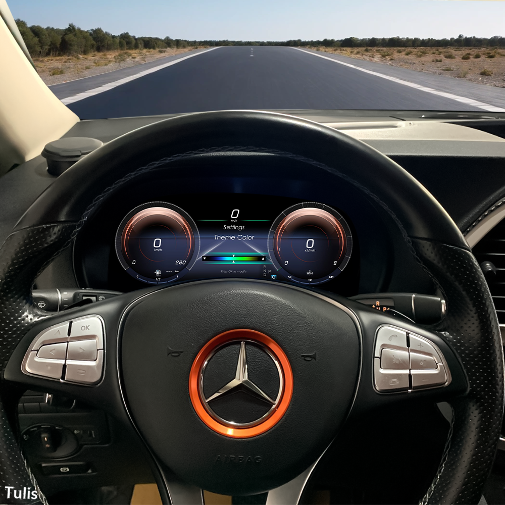 Mercedes Benz Vito 2024 Car Digital Cluster Instrument Virtual Cockpit Speedometer Dashboard Ghost Screen