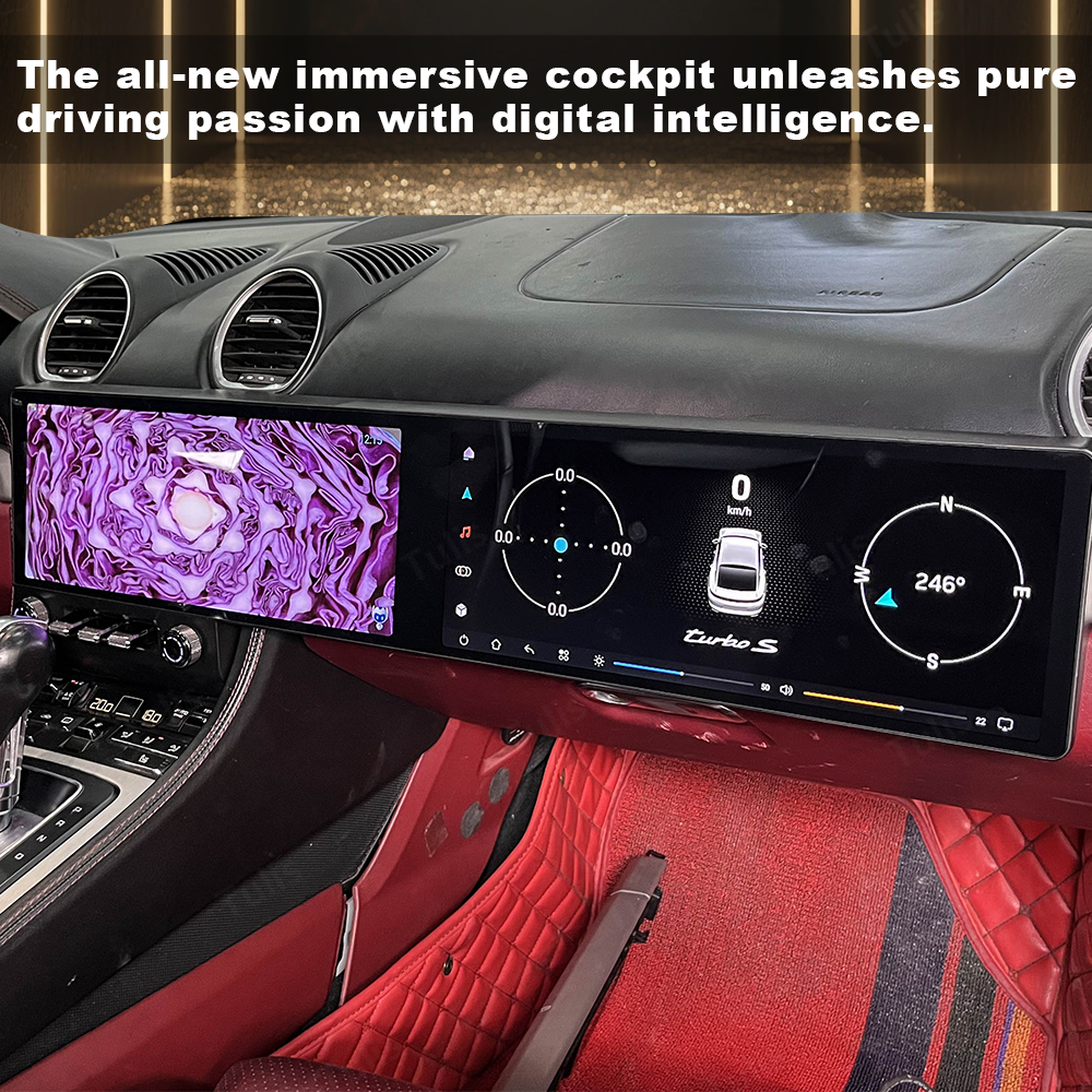 Porsche 718 2016-2023 Dual 12.3 Inch Android Screen Navigation Car Stereo With Carplay Android Auto