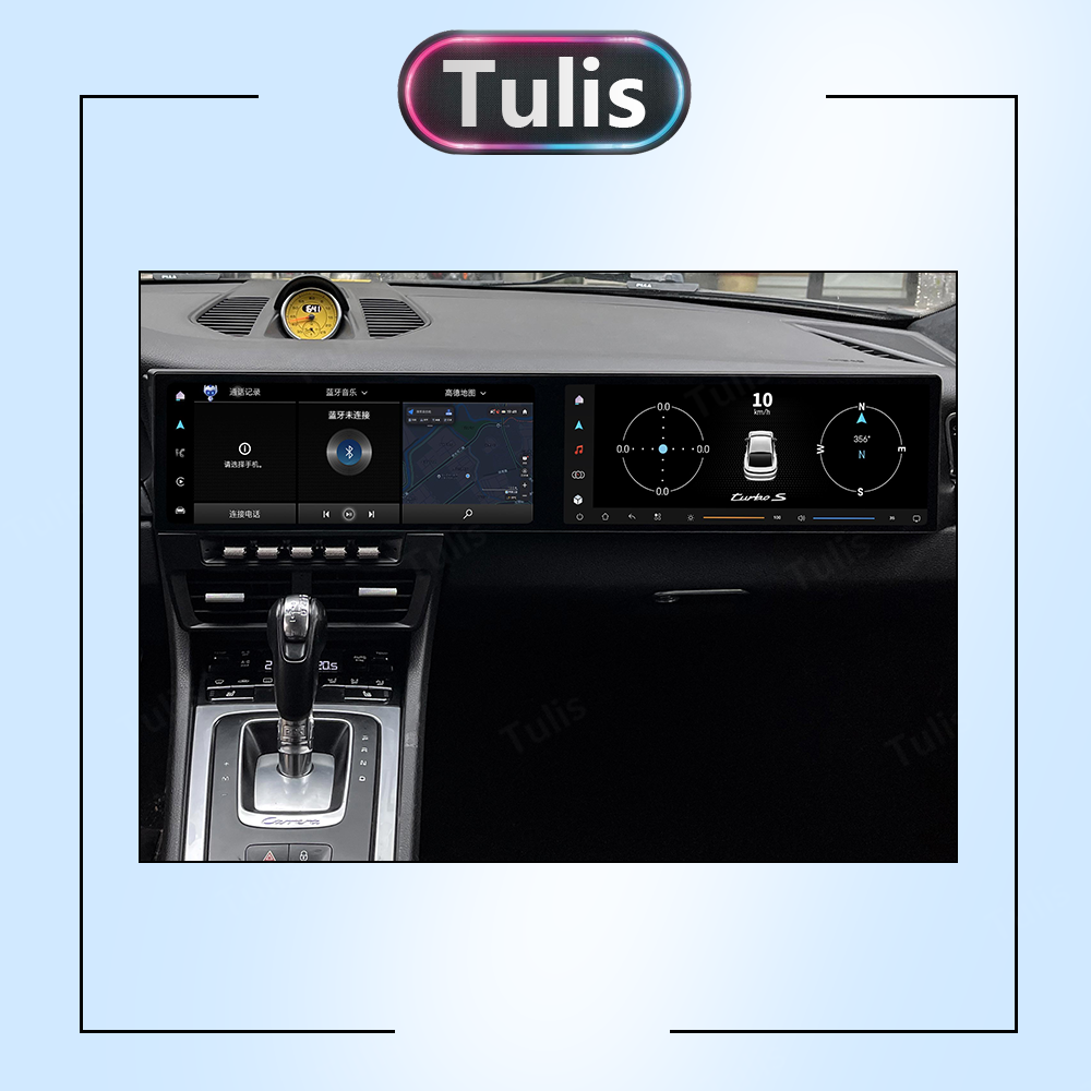 Porsche 911 2012-2019 Dual 12.3 Inch Android Screen Navigation Car Stereo With Carplay Android Auto