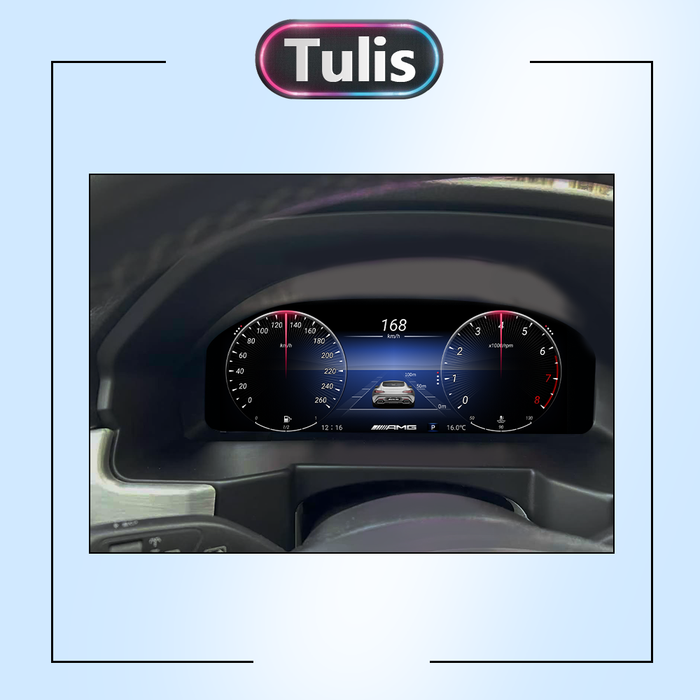 Mercedes Benz GLK 2010-2015 Car Digital Cluster Instrument Virtual Cockpit Speedometer Dashboard Ghost Screen