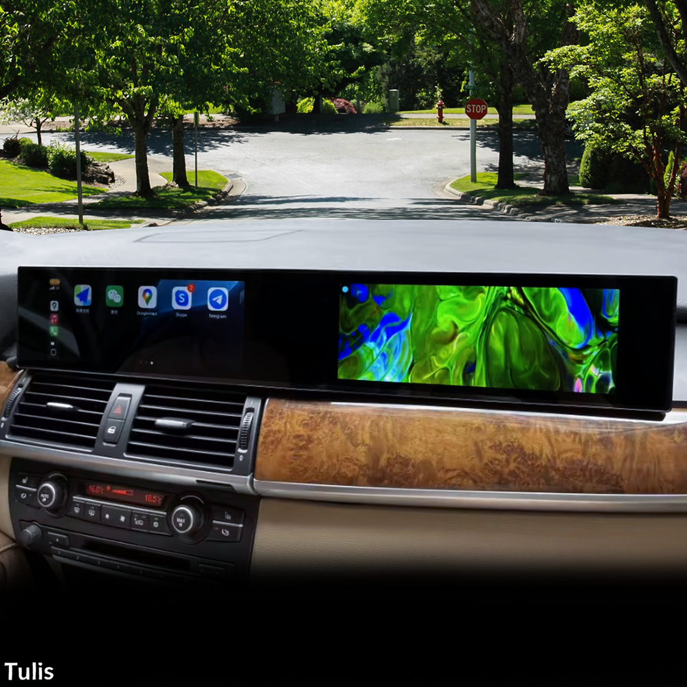 BMW X5 X6 E70 E71 2007-2013 Dual 12.3 Inch Android Screen Navigation Car Stereo With Carplay Android Auto