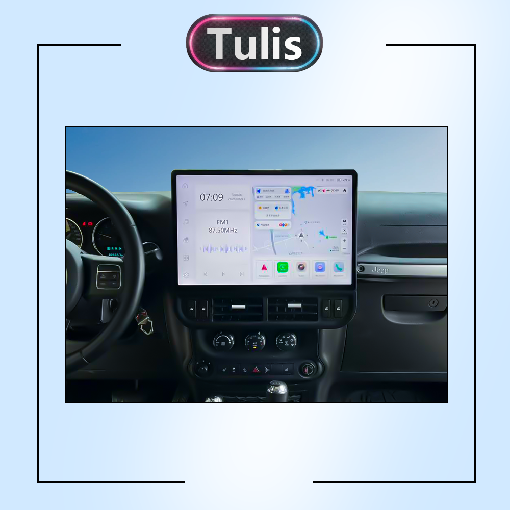 16.8“ Jeep Wrangler 2011-2017 Android Screen Navigation Car Radio With Carplay Android Auto