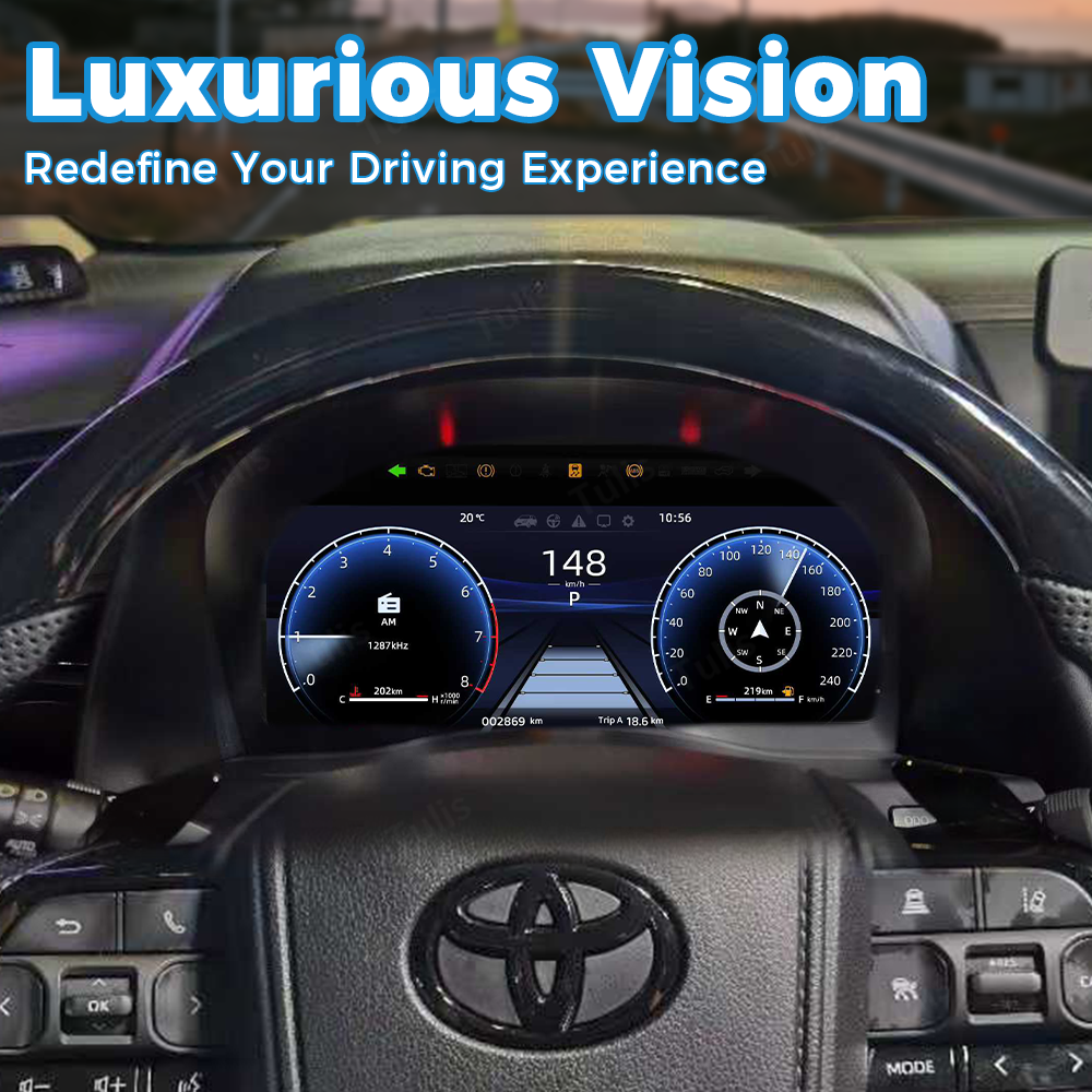 Alphard 20series 30 series 35series 2008-2023 Upgrade 40 series Car Digital Cluster Instrument Virtual Cockpit Speedometer Dashboard Ghost Screen