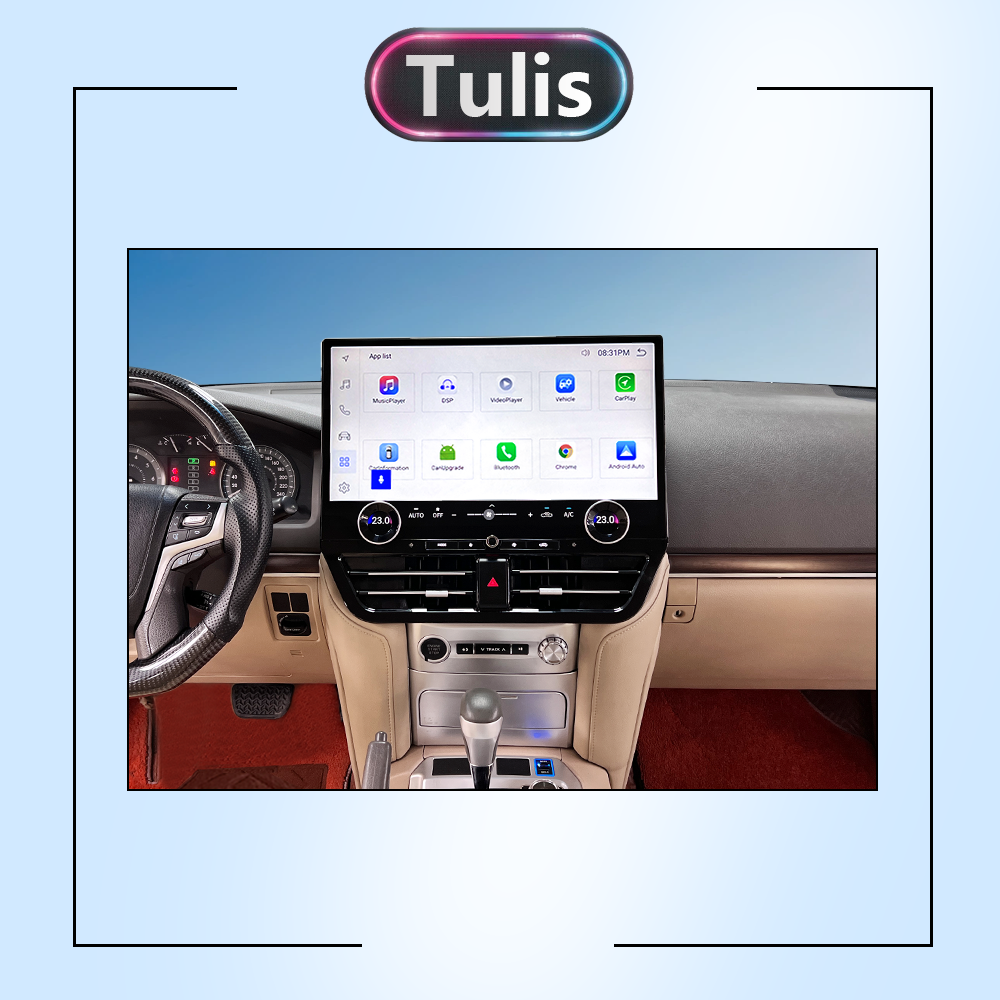 19.8” Toyota Land Cruiser 2016-2021 Android Screen Navigation Car Radio With Carplay Android Auto