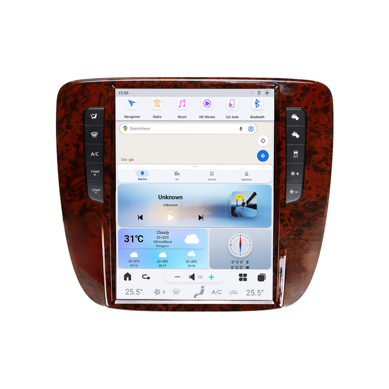 GMC YUKON Chevrolet Suburban Tahoe 2007-2013 Android Screen Navigation Car Radio With Carplay Android Auto