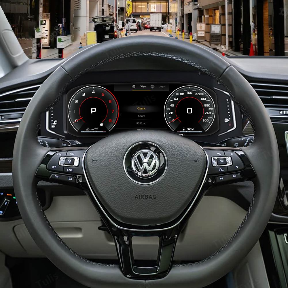 VW Touran 2016-2024 Car Digital Cluster Instrument Virtual Cockpit Speedometer Dashboard Ghost Screen
