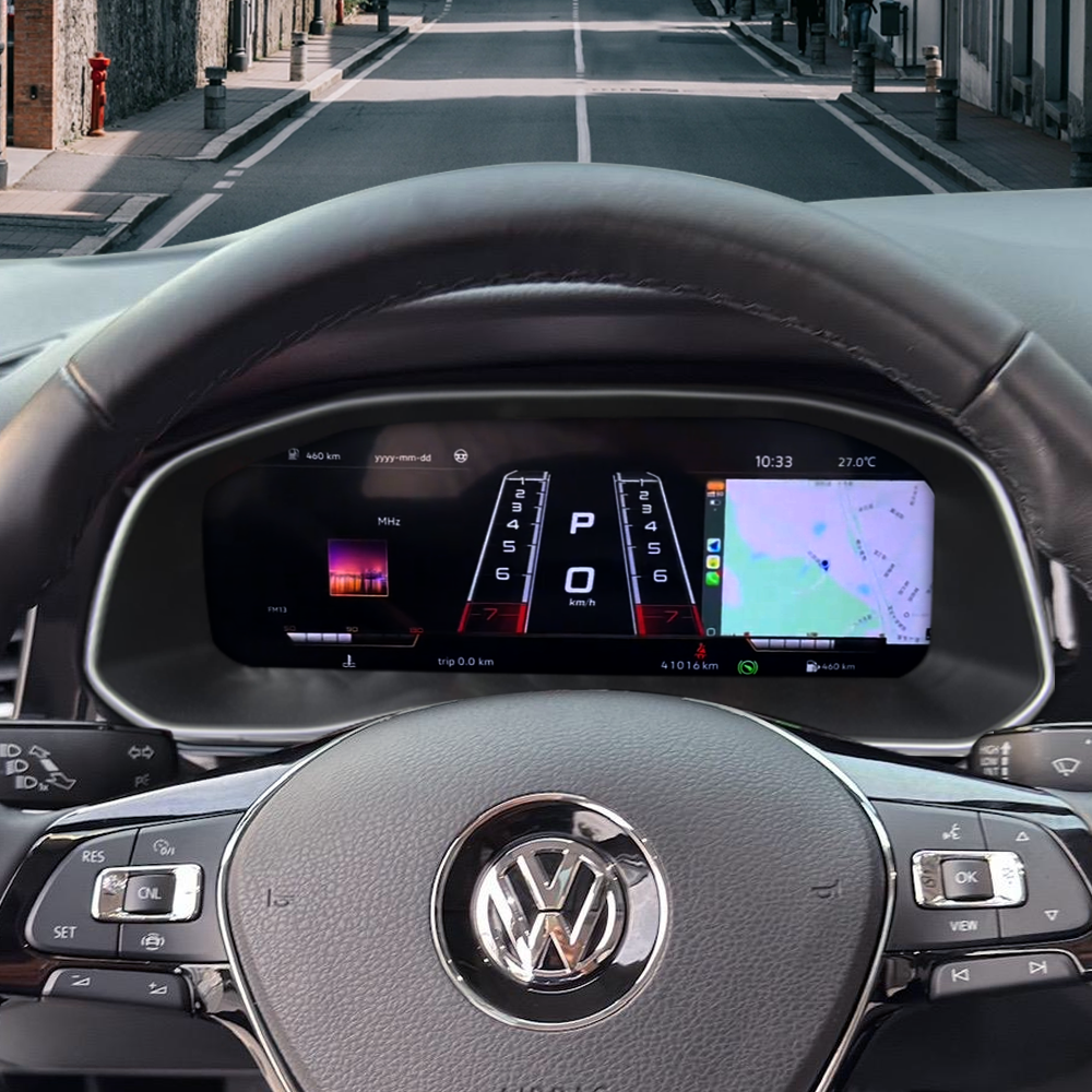 VW Bora 2019-2025 Car Digital Cluster Instrument Virtual Cockpit Speedometer Dashboard Ghost Screen