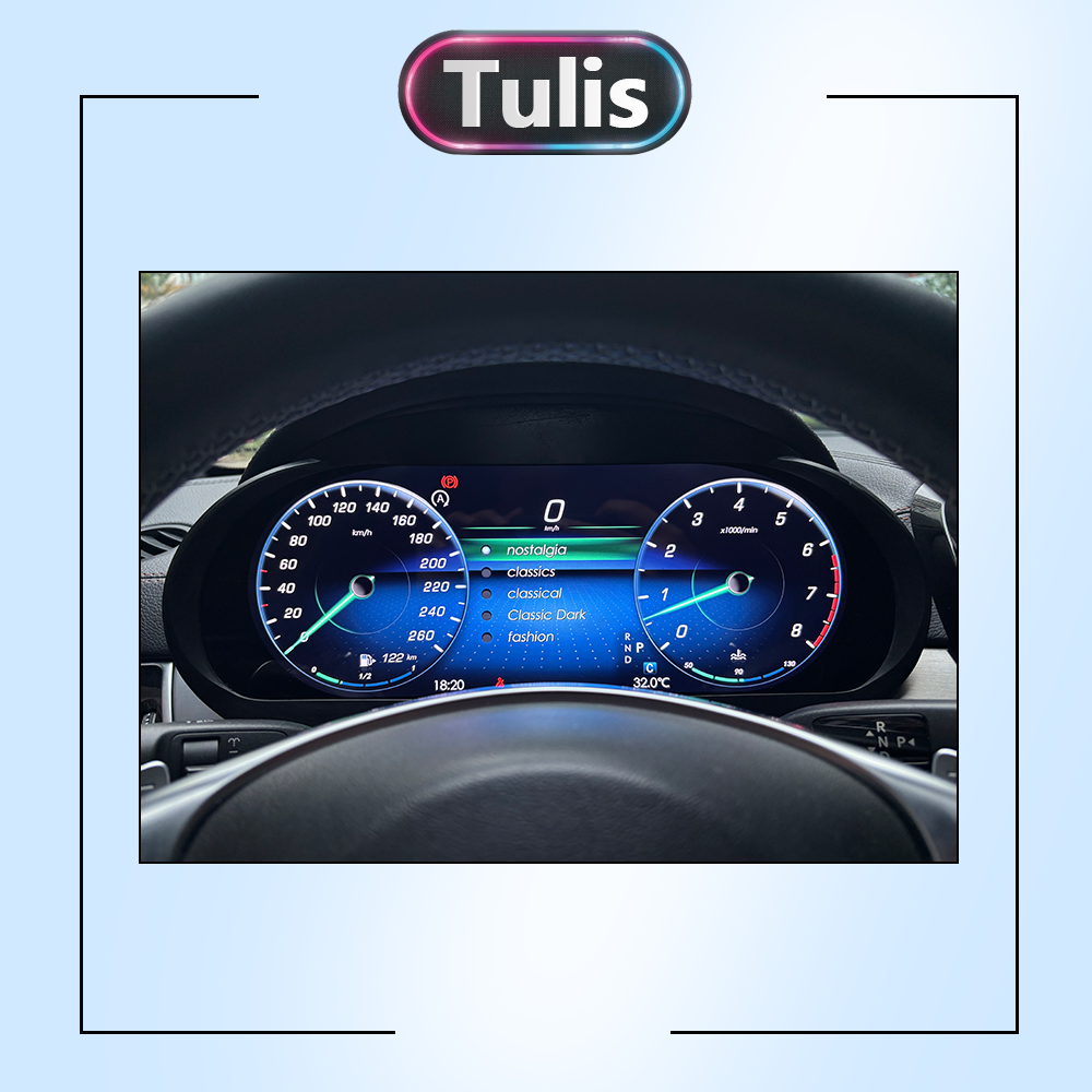 Mercedes Benz GLE 2012-2015 Car Digital Cluster Instrument Virtual Cockpit Speedometer Dashboard Ghost Screen