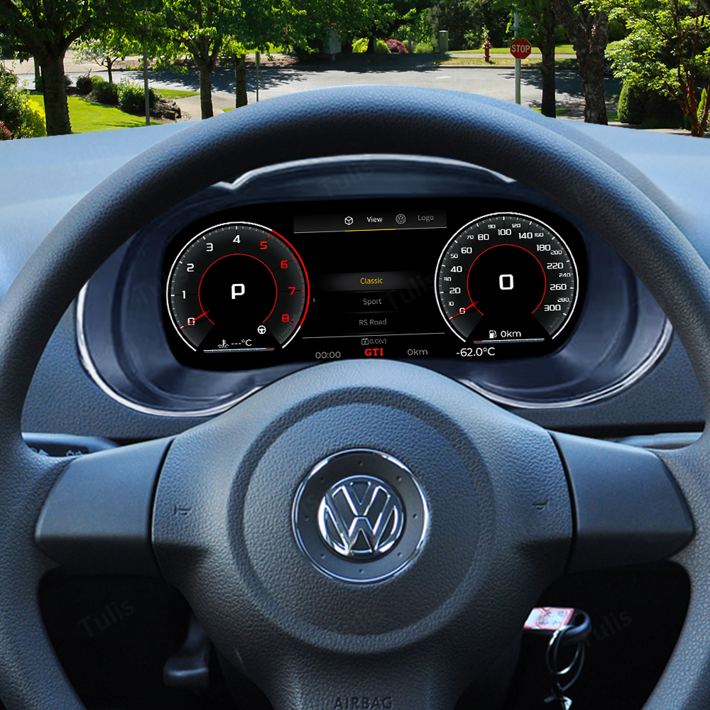 VW Jetta 2015-2022 Car Digital Cluster Instrument Virtual Cockpit Speedometer Dashboard Ghost Screen