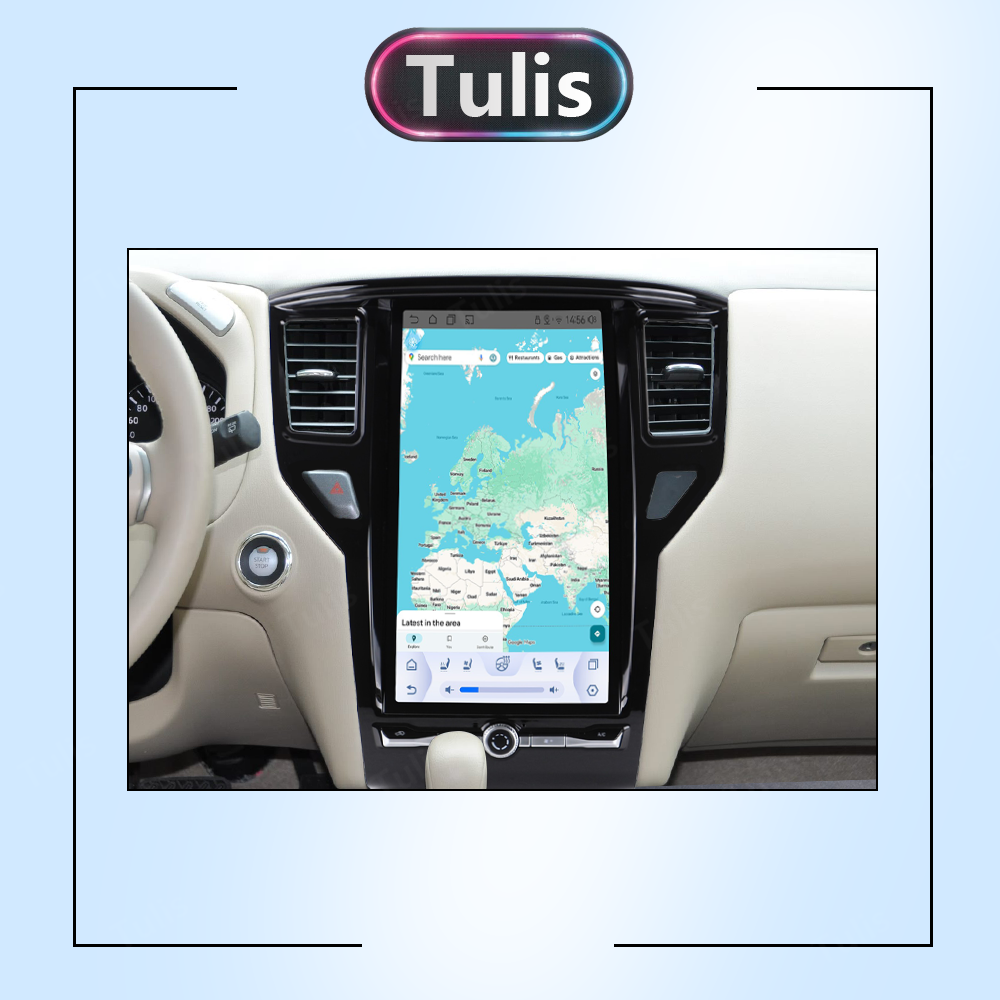 14.8 Inch Nissan Pathfinder 2012-2020 Tesla Screen Android Screen Navigation Car Radio With Carplay Android Auto