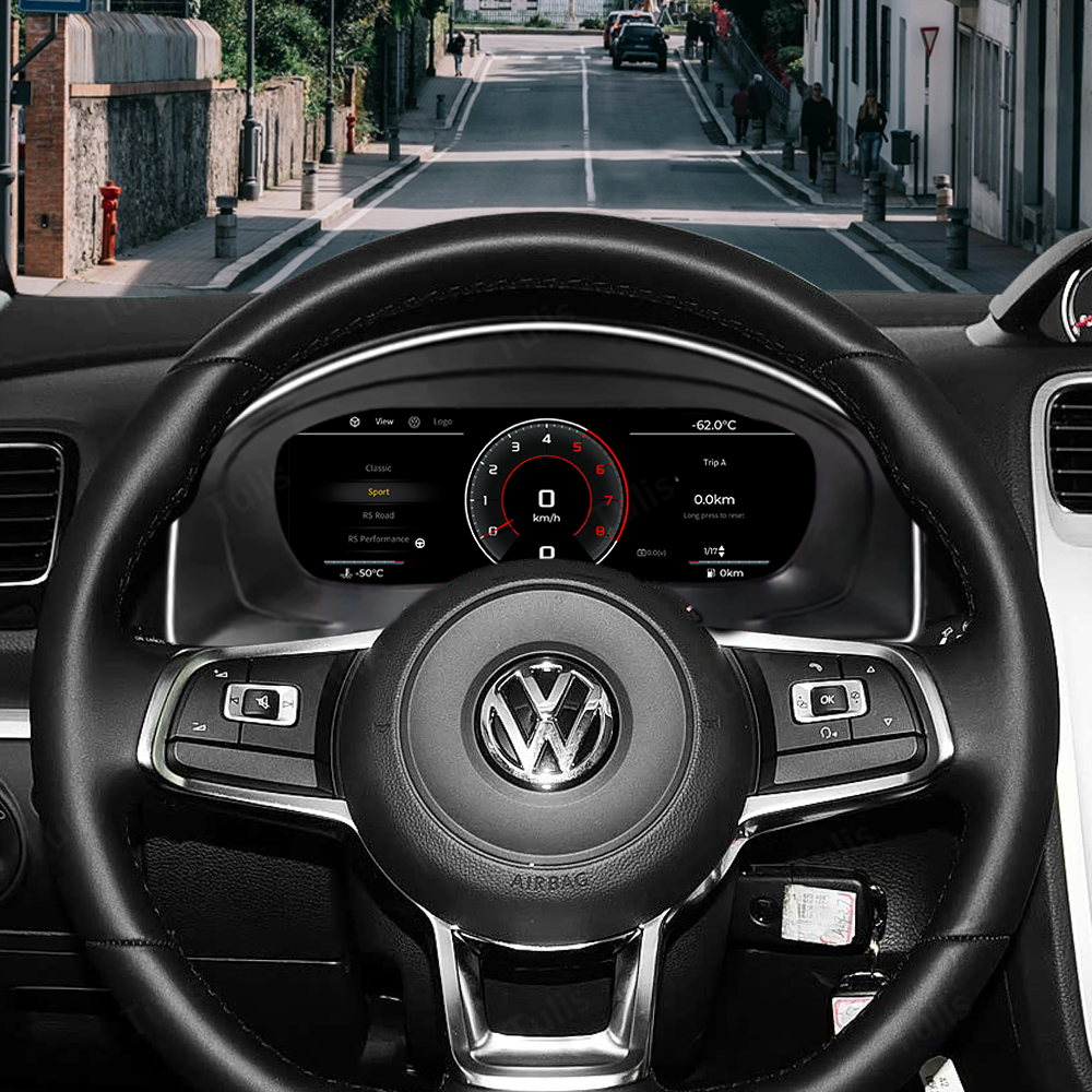 VW Scirocco 2009-2016 Car Digital Cluster Instrument Virtual Cockpit Speedometer Dashboard Ghost Screen