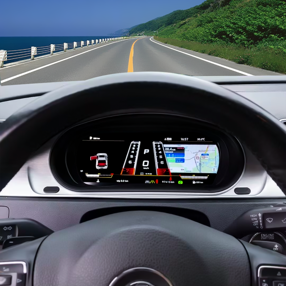 VW Magotan 2007-2011 B6 2012-2016 B7 Car Digital Cluster Instrument Virtual Cockpit Speedometer Dashboard Ghost Screen