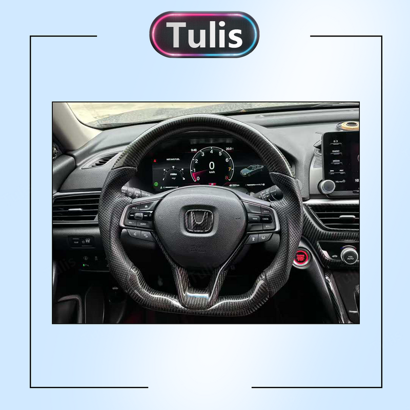 Tenth Generation Honda Accord 2018-2022 12.3" Car Digital Cluster Instrument Virtual Cockpit Speedometer Dashboard Ghost Screen