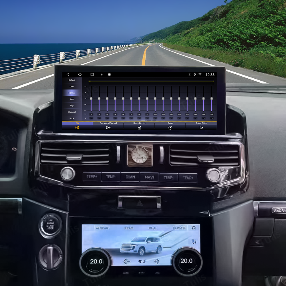 12.3“ Toyota Land Cruiser LC200 2008-2015 Android Screen Navigation Car Radio With Carplay Android Auto