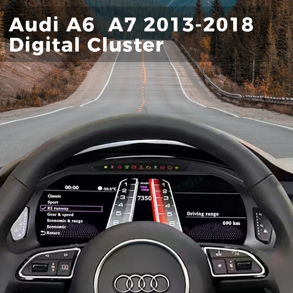 Audi A6 A7 2013-2018 Digital Cluster Instrument Virtual Cockpit Speedometer Dashboard Ghost Screen
