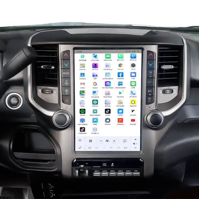 13.6“ Tesla Stlye Dodge Ram 2018-2020 Android Screen Navigation Car Radio With Carplay Android Auto