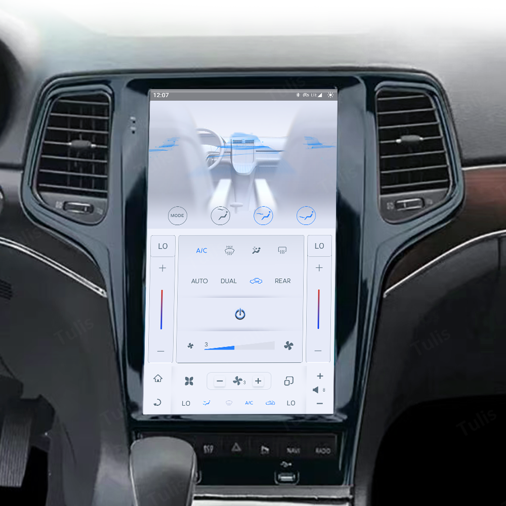 13.6“ Tesla Stlye Jeep Grand Cherokee 2014-2020 Android Screen Navigation Car Radio With Carplay Android Auto