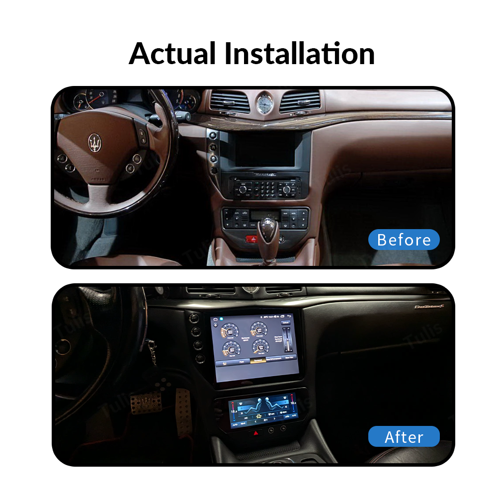 10.4“ Maserati 2007-2014 GT Android Screen Navigation Car Radio With Carplay Android Auto