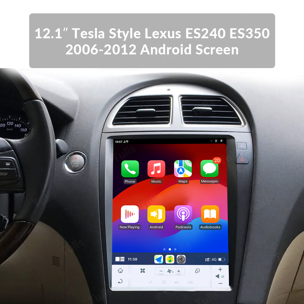 12.1" Tesla Style Lexus ES240 ES350 2006-2012 Android Screen Navigation Car Radio With Carplay Android Auto