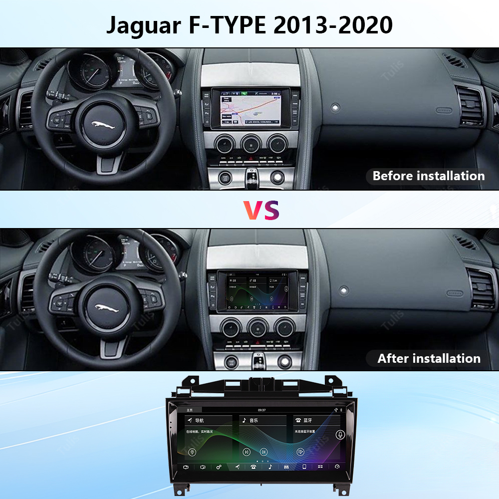 Tulis Touch Screen Android Car Radio GPS Navigation DVD Player Stereo Multimedia Audio System for Jaguar F-TYPE 2013-2020