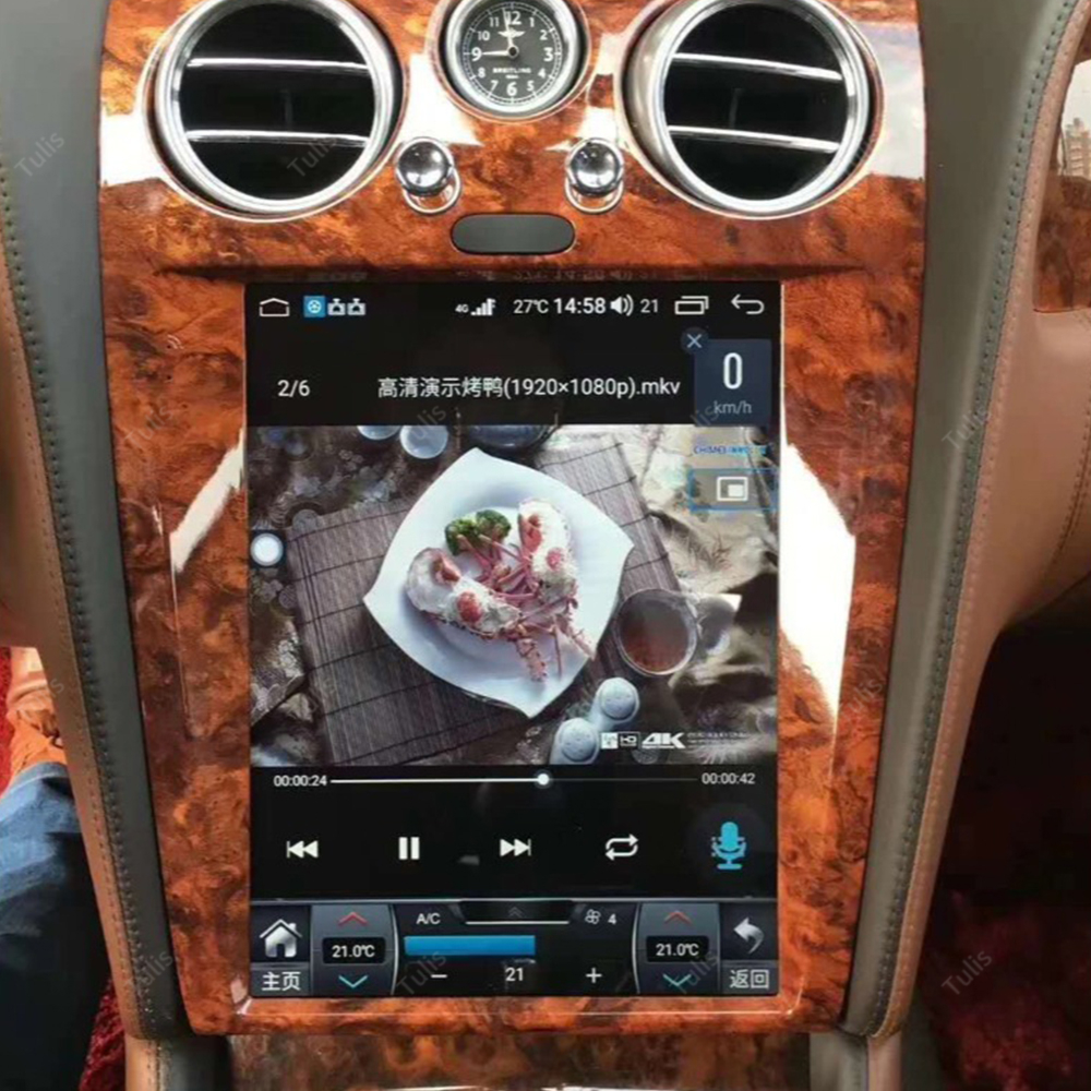 Tulis Android 13 Car DVD Player Touch Screen for Bentley Flying Spur Continental 2005-2012 Carplay Multimedia Player WIFI GPS Navigation