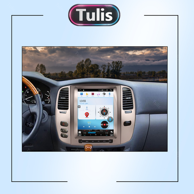 Tulis Touch Screen Android Car Radio GPS Navigation DVD Player Stereo Multimedia Audio System for Lexus LX470 2004-2005 LC100 2004-2007