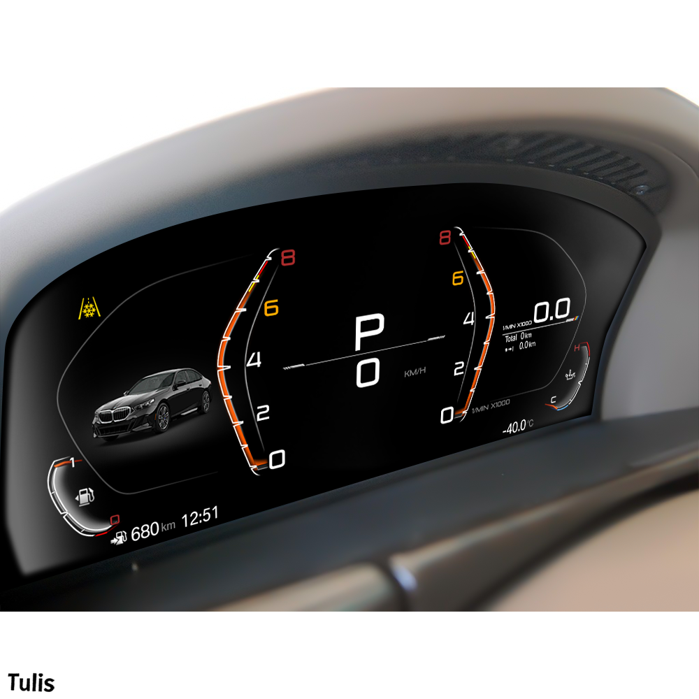 BMW 7 Series E65 E66 2004-2009 Car Digital Cluster Instrument Virtual Cockpit Speedometer Dashboard Ghost Screen