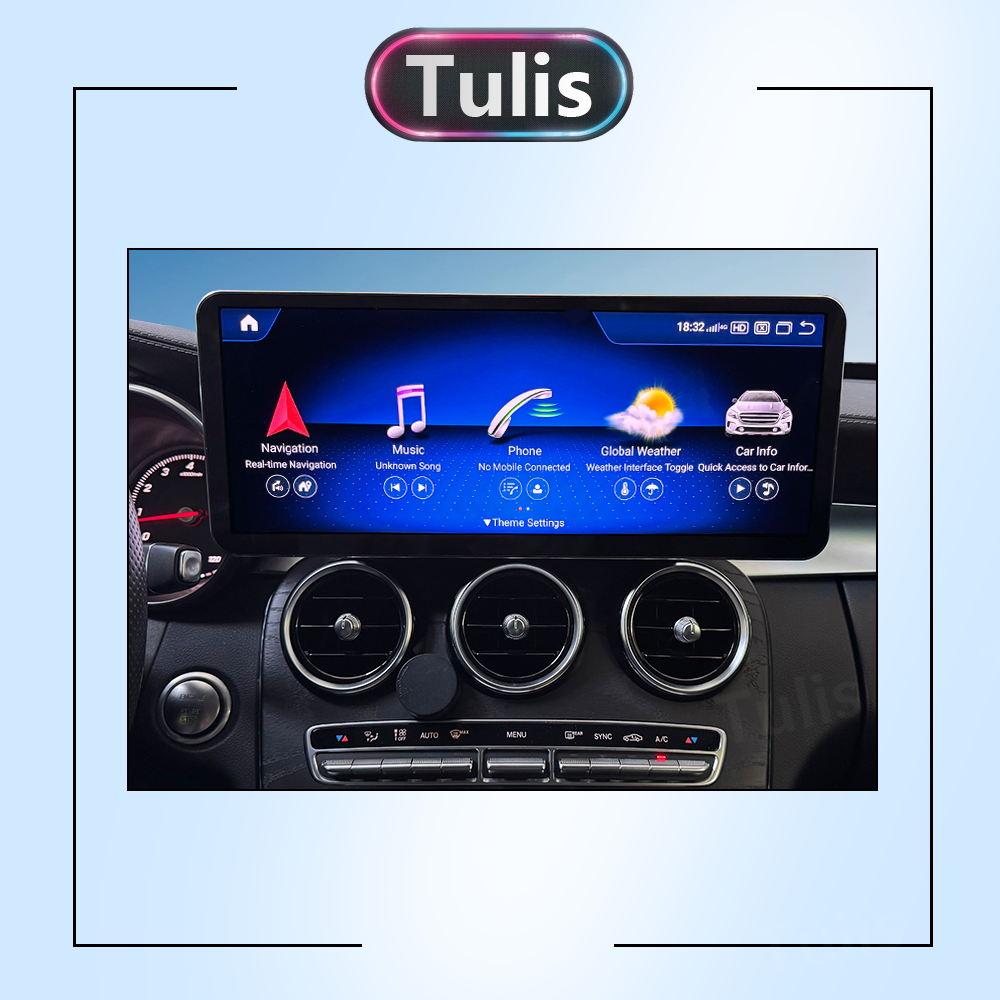 Mercedes Benz C class 2015-2018 Android Screen Navigation Car Radio With Carplay Android Auto