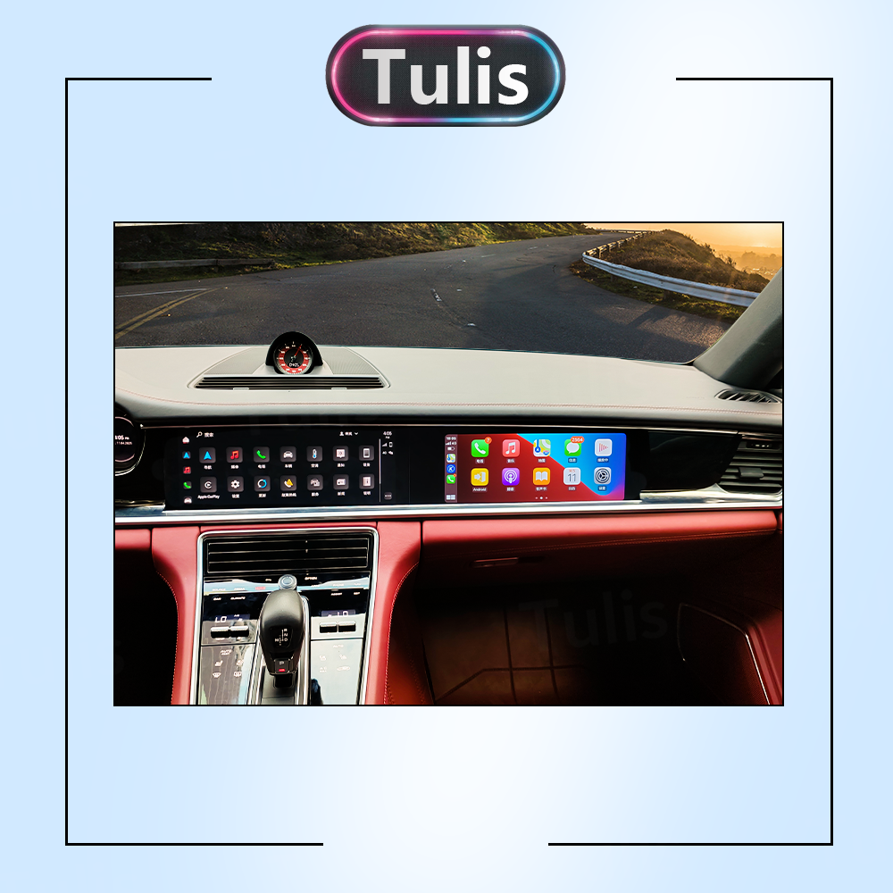 12.3 Porsche Panamera 2018-2023 Multimedia Co-pilot Passengers Entertainment Display Screen With Carplay