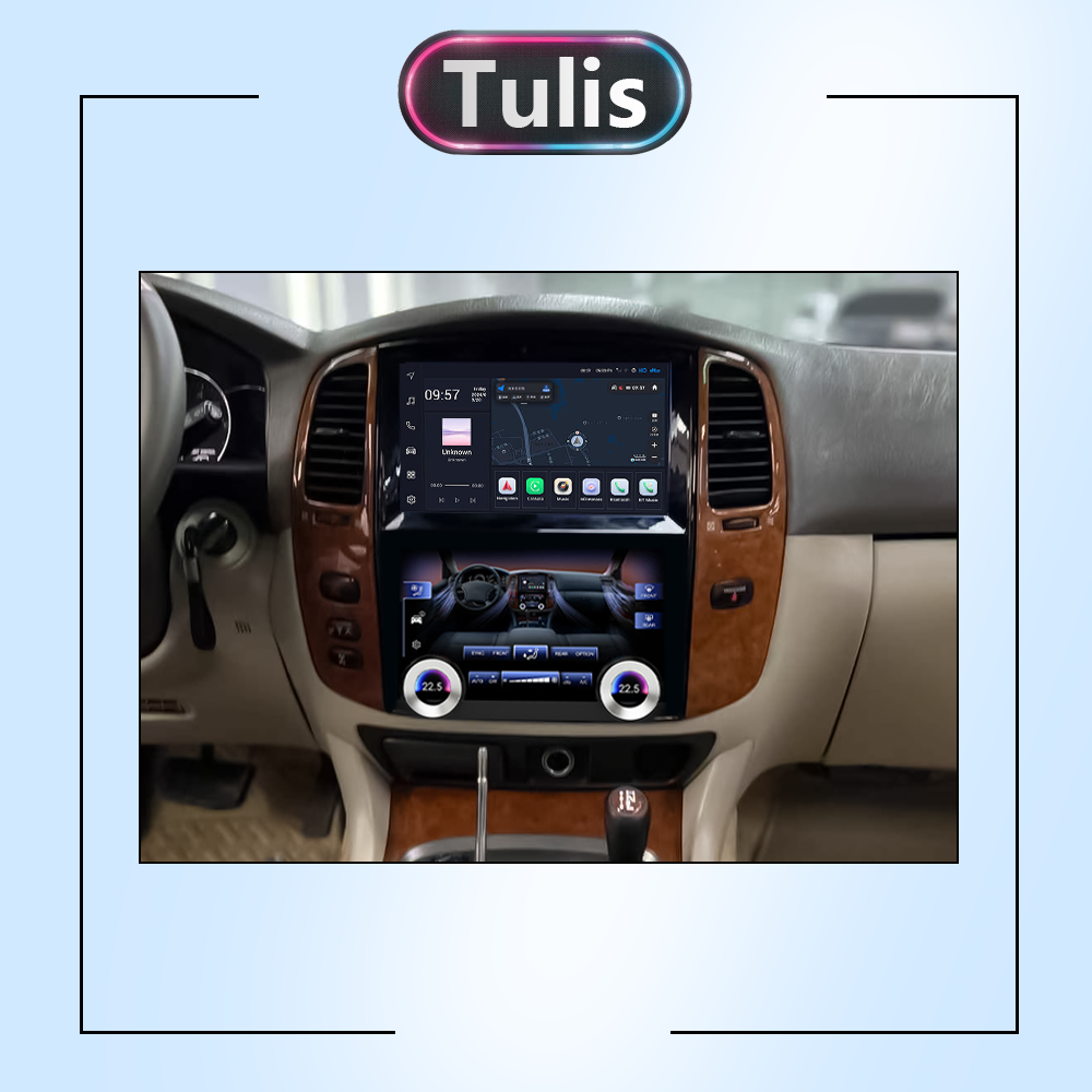 Toyota Land Cruiser LC100 2003-2007 Lexus LX470 2004-2006 Android Screen Navigation Car Radio With Carplay Android Auto