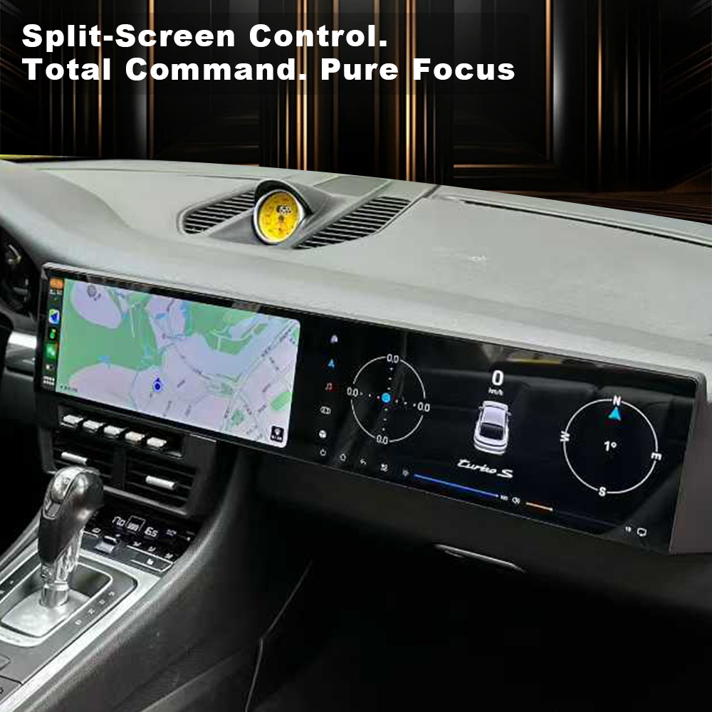 Porsche 911 2012-2019 Dual 12.3 Inch Android Screen Navigation Car Stereo With Carplay Android Auto