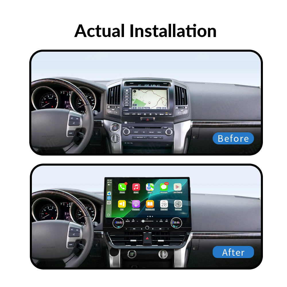 19.8” Toyota Land cruiser 2008-2015 Android Screen Navigation Car Radio With Carplay Android Auto