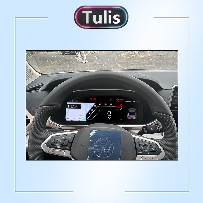 VW Taos 2019-2025 Car Digital Cluster Instrument Virtual Cockpit Speedometer Dashboard Ghost Screen