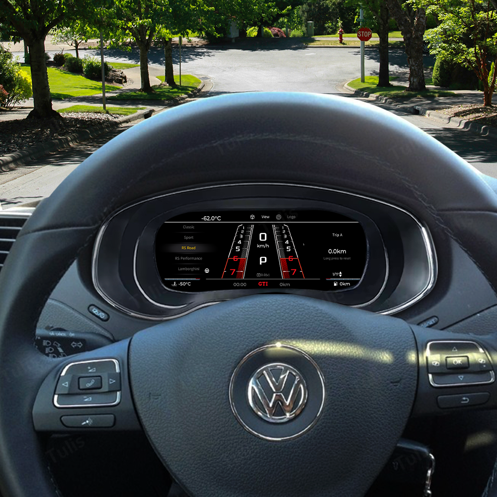 VW Sagitar 2012-2014 Car Digital Cluster Instrument Virtual Cockpit Speedometer Dashboard Ghost Screen