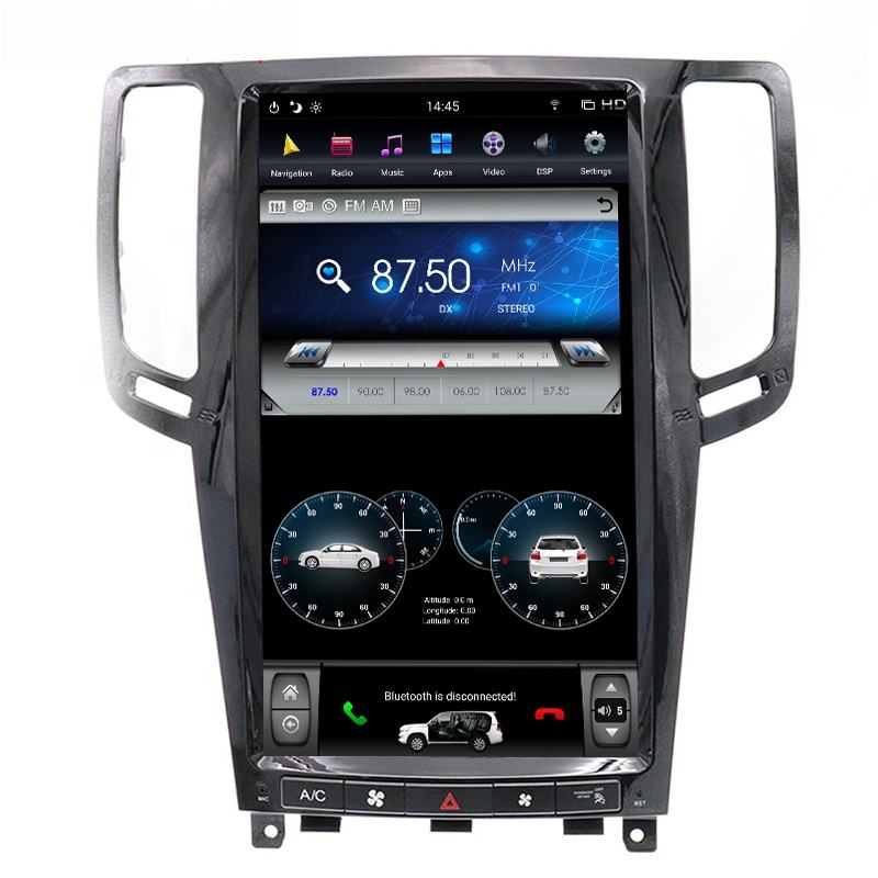 Tulis PX6 Vertical Screen Car Multimedia Player Radio GPS Navigation for Infiniti G25 / G35 / G37 2007-2013 With Carplay DSP 4G LTE