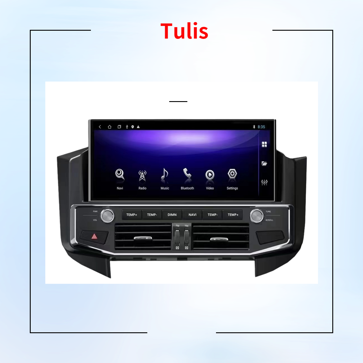 Tulis 12.3 Inch IPS Screen With Voice Control Carplay Android Auto For Mitsubishi Pajero 2009-2017 Car Multimedia Receivers