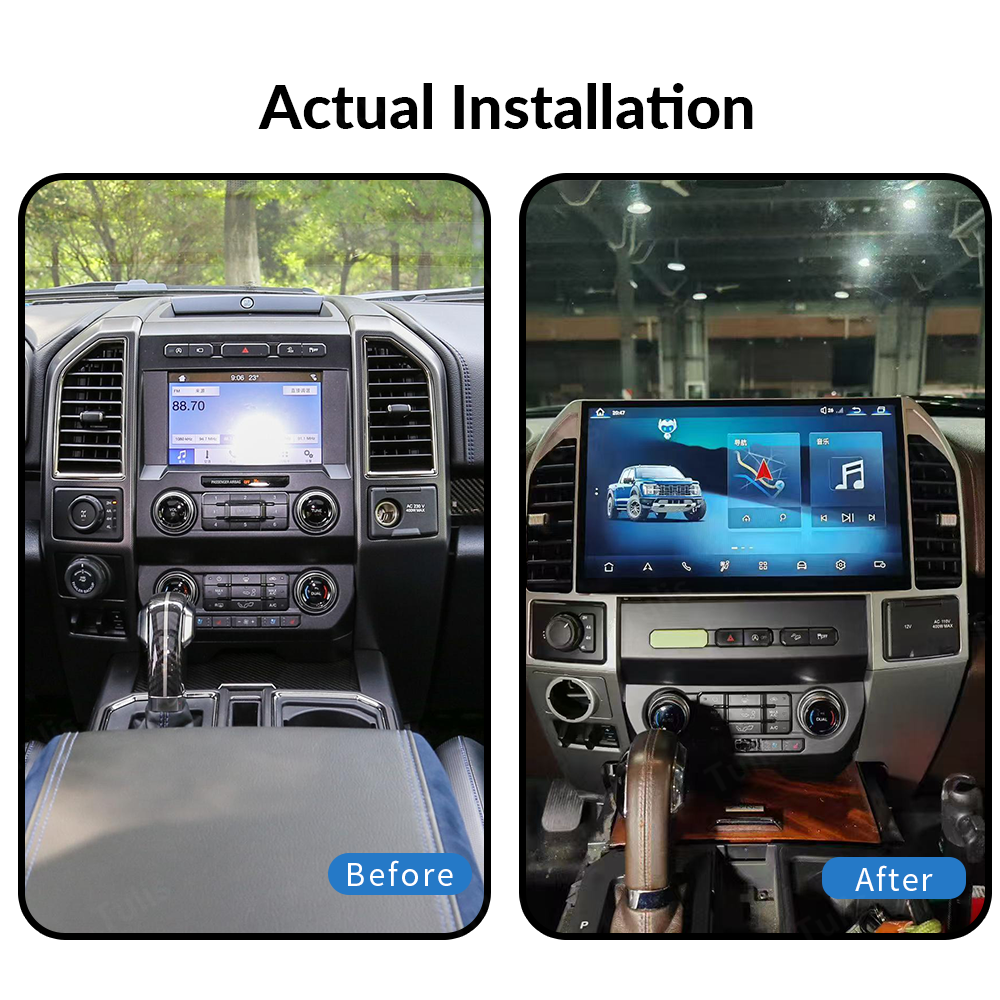 14.6“ Ford F150 2015-2019 Android Screen Android Screen Navigation Car Radio With Carplay Android Auto