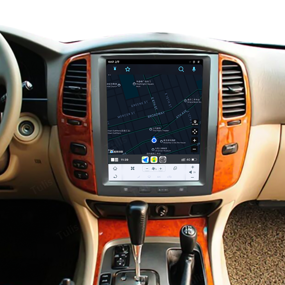 12.1" Tesla Style Toyota LC100 2003-2007 Android Screen Navigation Car Radio With Carplay Android Auto