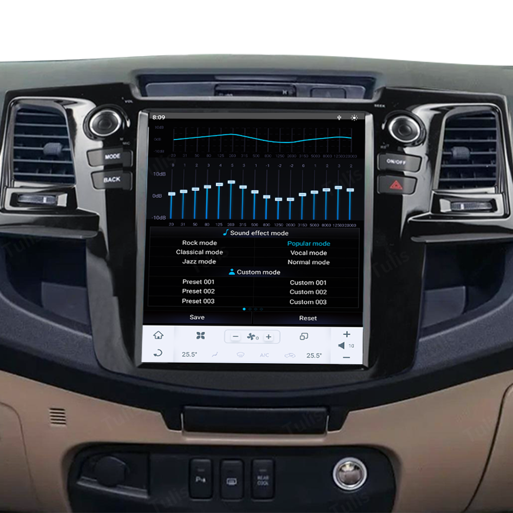 12.1“ Tesla Style Toyota Fortuner 2007 -2015 Android Screen Navigation Car Radio With Carplay Android Auto